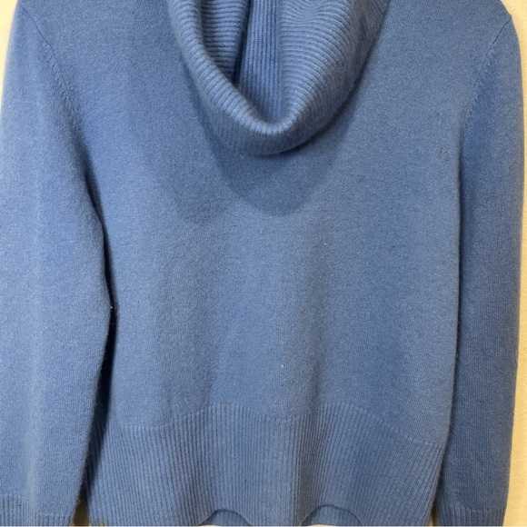 Anne Klein Sport Blue Cowl Neck Sweater - Picture 4 of 11